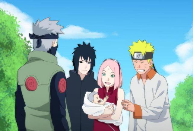 火影忍者粉丝自制漫画:卡卡西一生中最幸福的一天_小樱_妻子_孩子