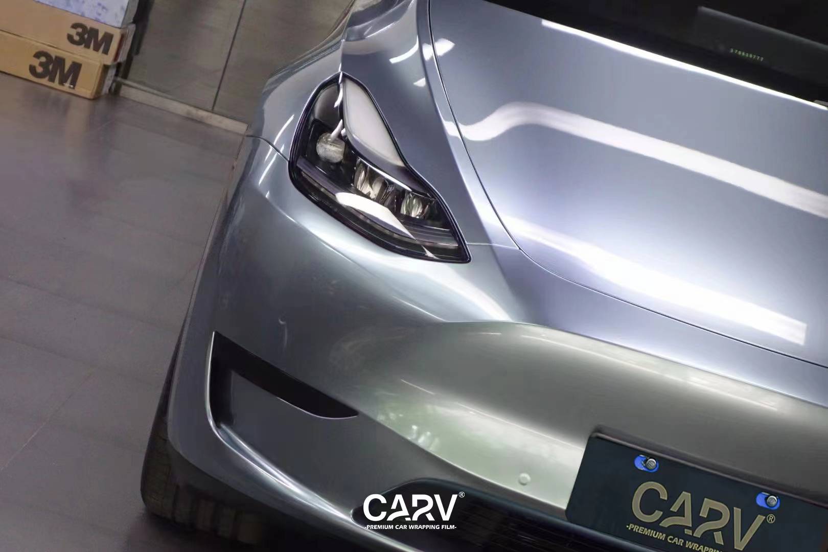 汽车改色贴膜#卡孚改色膜#卡孚carv#特斯拉modely