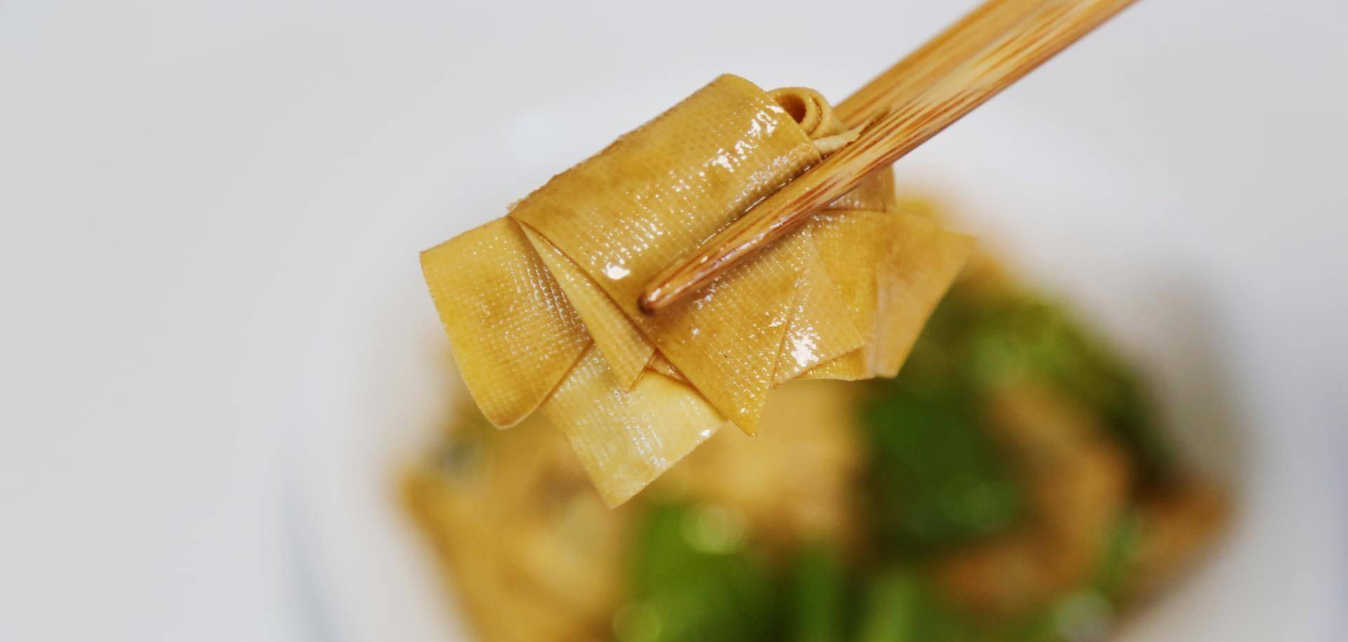 豆腐皮软嫩鲜香特下饭_口感_菱形_小勺