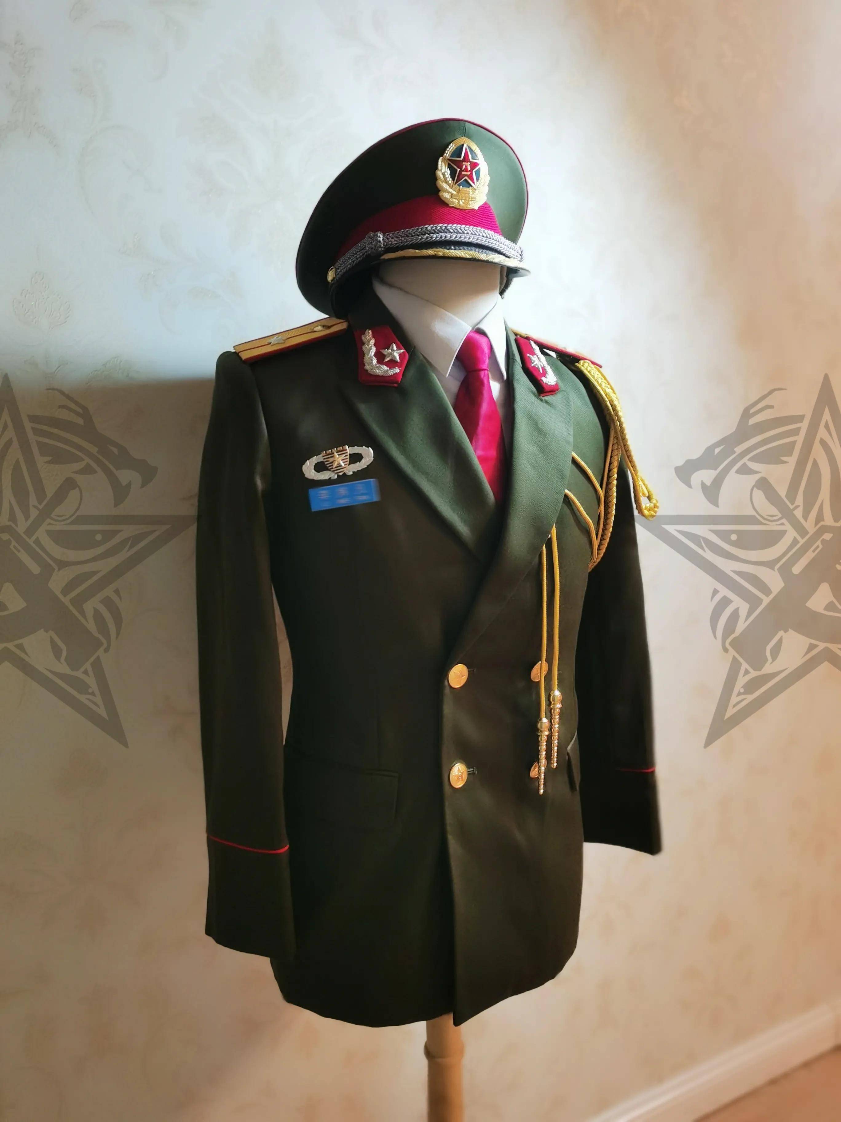 解放军礼服绶带图片