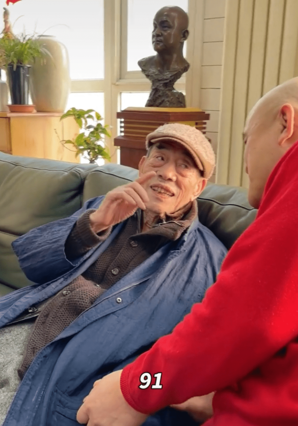 画家史国良要为91岁杨少华作画,两人相谈甚欢,曾一幅画拍出千万_先生