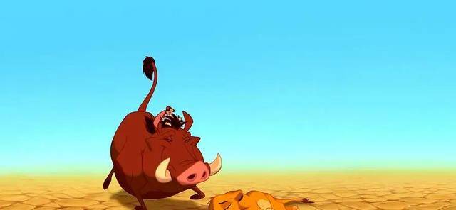 这个落难王子的形象,着重刻画了辛巴与好友彭彭丁满一同成长的经历