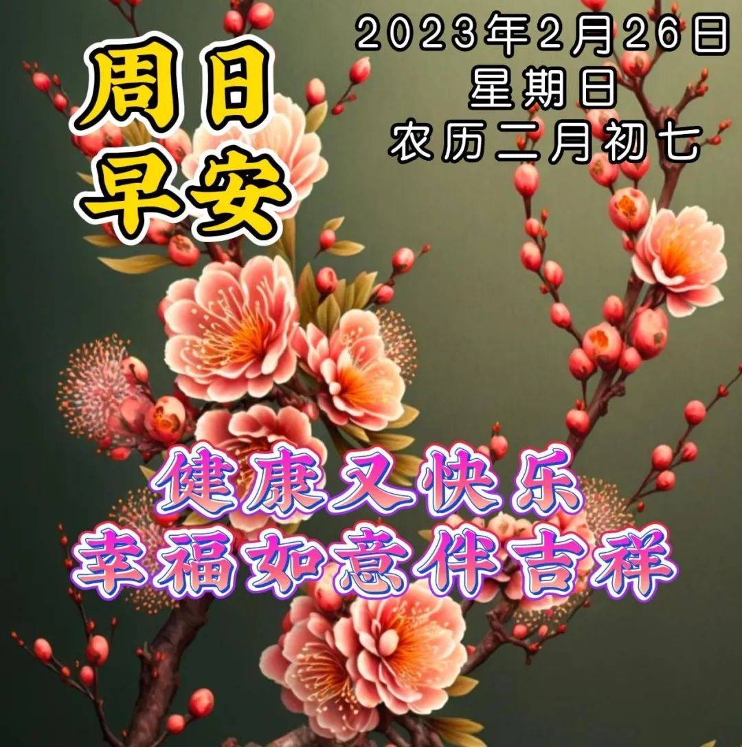 星期日祝福带字图片图片