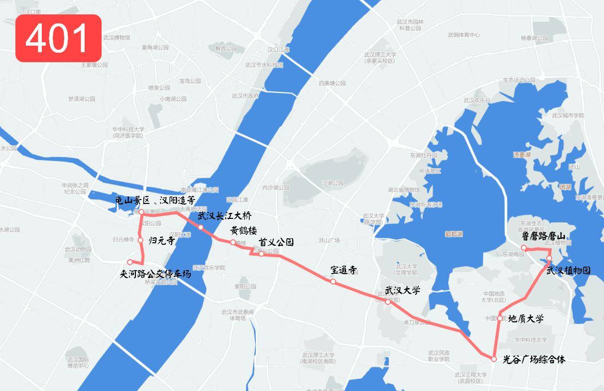 武汉公交402路线路图图片