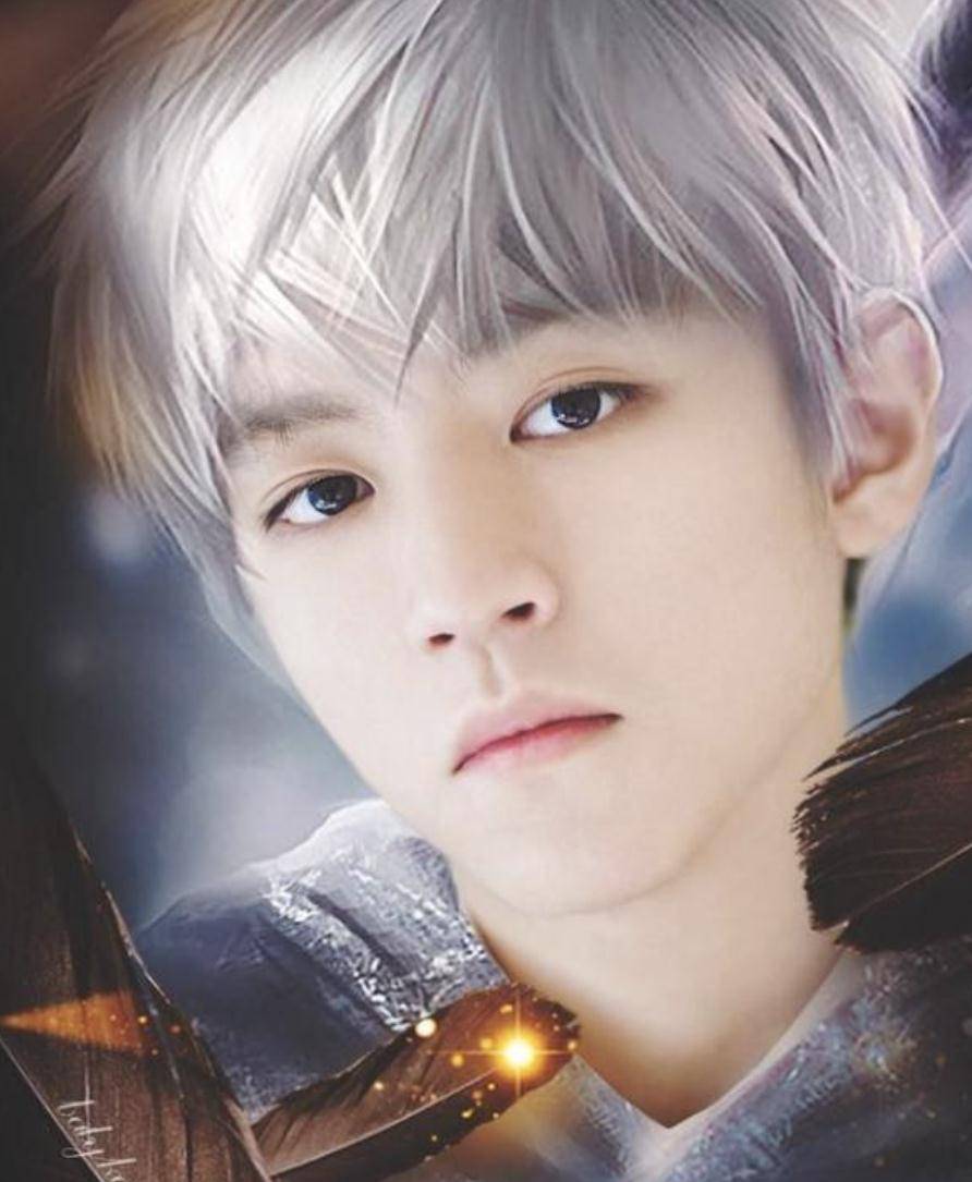 好像就是来搞笑的,一头银发的王源看起来略显苍老,不过也许是这个发型