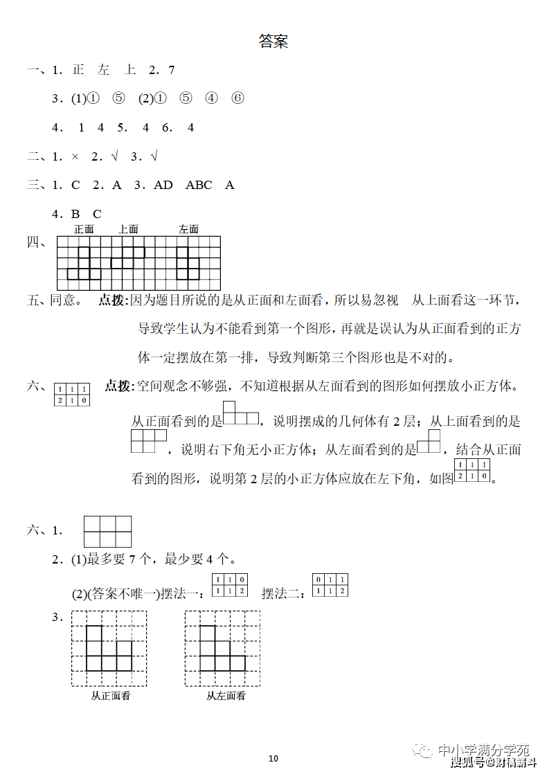 五年级数学下册：第一单位检测卷4套+谜底，典范、全面，可下载！