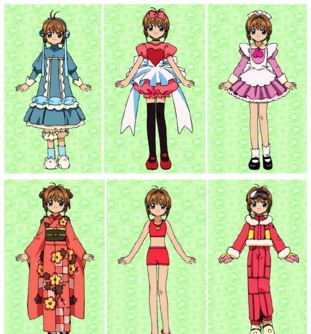 《魔卡少女樱》小樱穿过多少件衣服?每一件都很美,知世心灵手巧