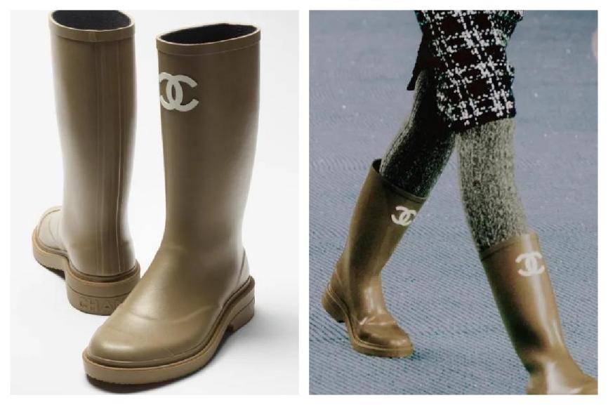 香奈儿2022秋冬服饰,斜纹软呢复古风,不敌毛袜套雨靴_服装_气质_时尚