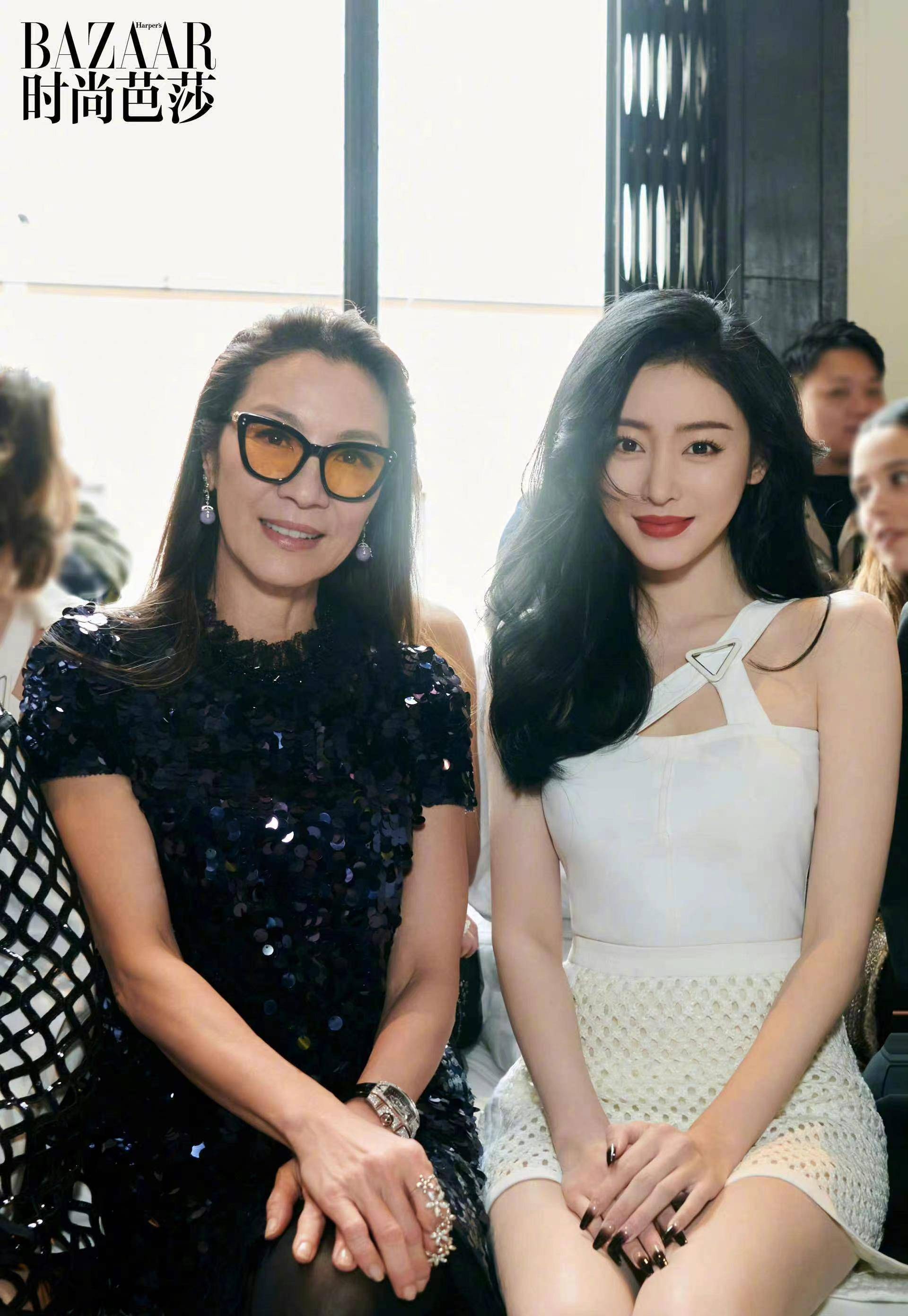 巴黎时装周:刘亦菲谷爱凌比美,刘雯井柏然合体,杨紫琼太霸气_造型