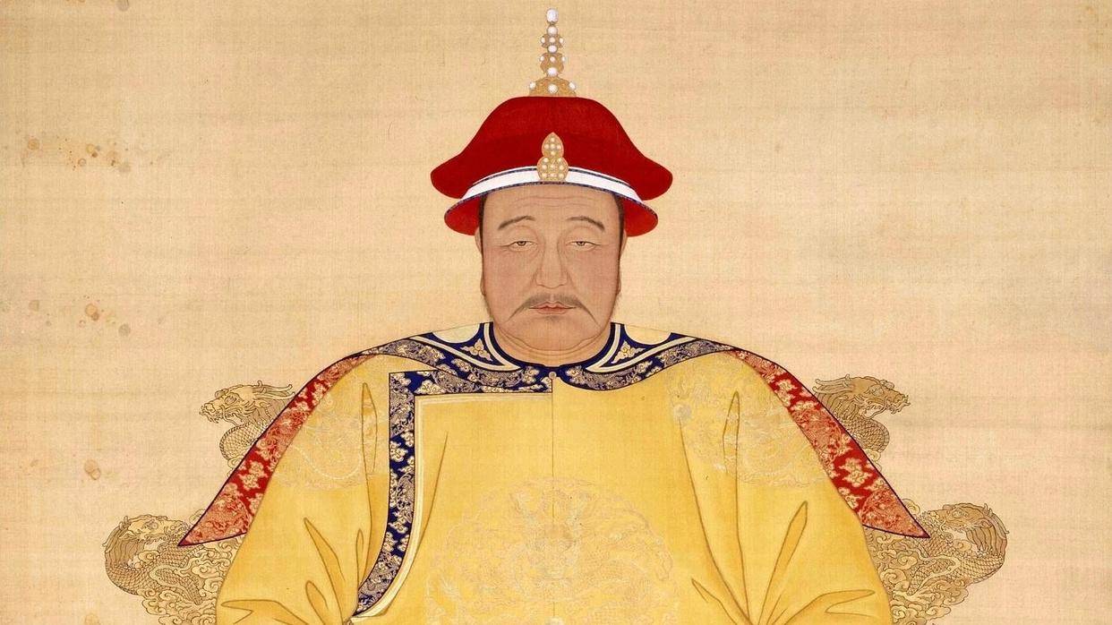 皇太极画像1644年四月,在多尔衮的领导下,借农民军推翻明朝政权之机