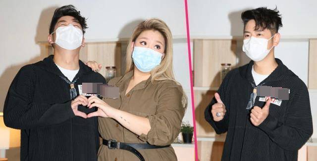 港媒指郑欣宜向男歌手许廷铿求婚,现场画面曝光,男方笑得站不稳_回应