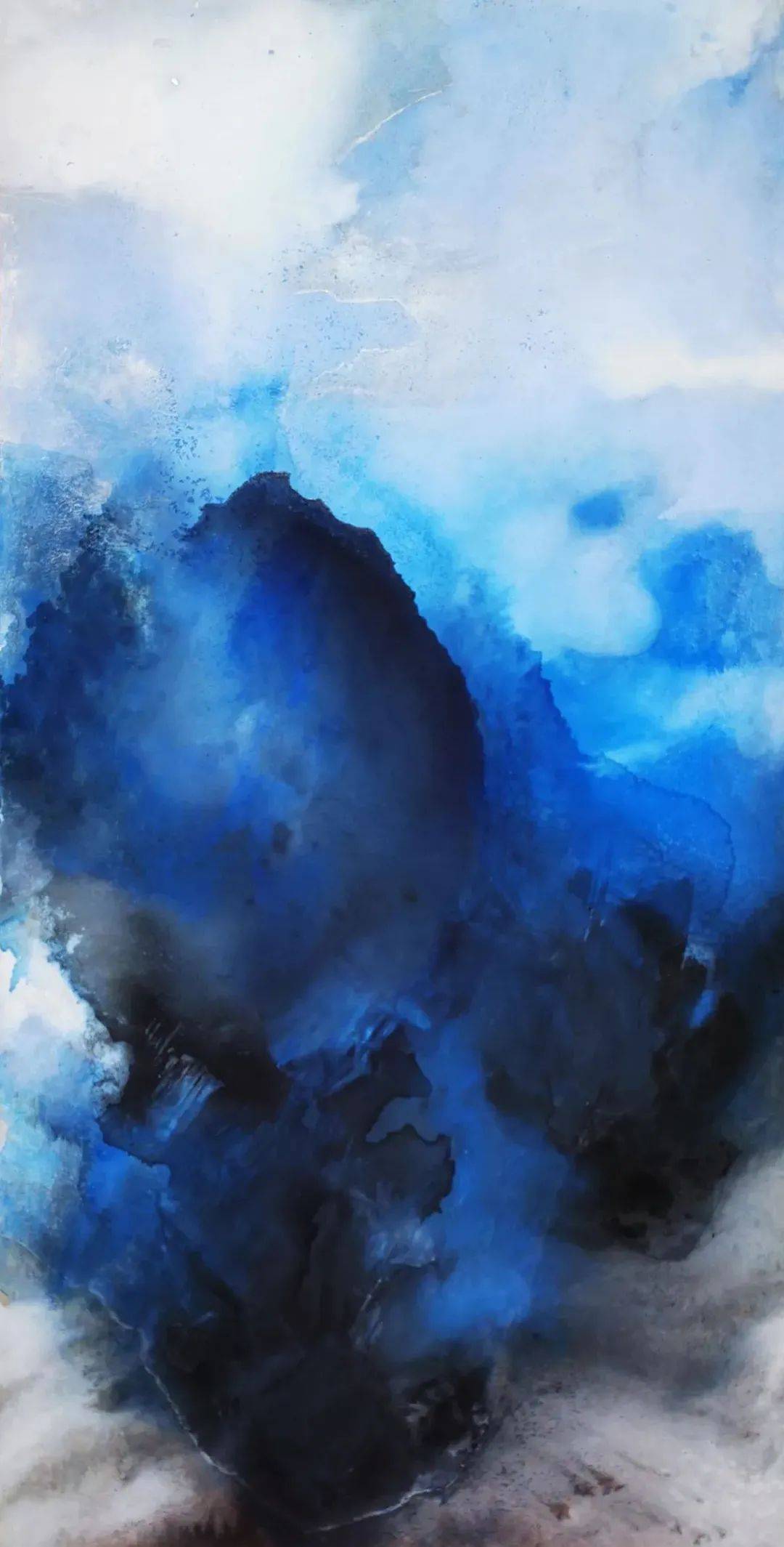 墨涛 妙幻量境 泼彩 50x50cm 金卡墨涛老师的这幅山水画作品《吾心泼