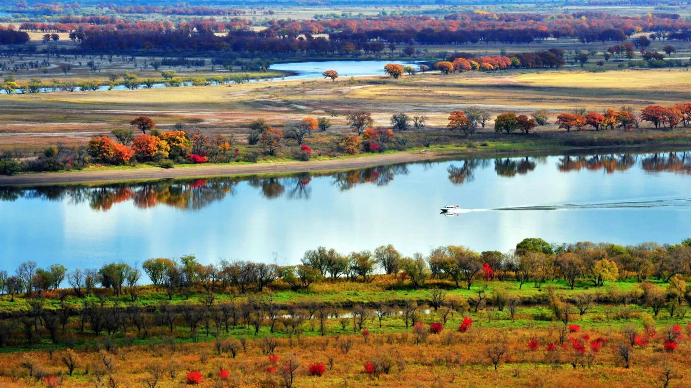 饶河县委,县政府高度重视全县生态保护和旅游发展,坚持实施"绿水青山