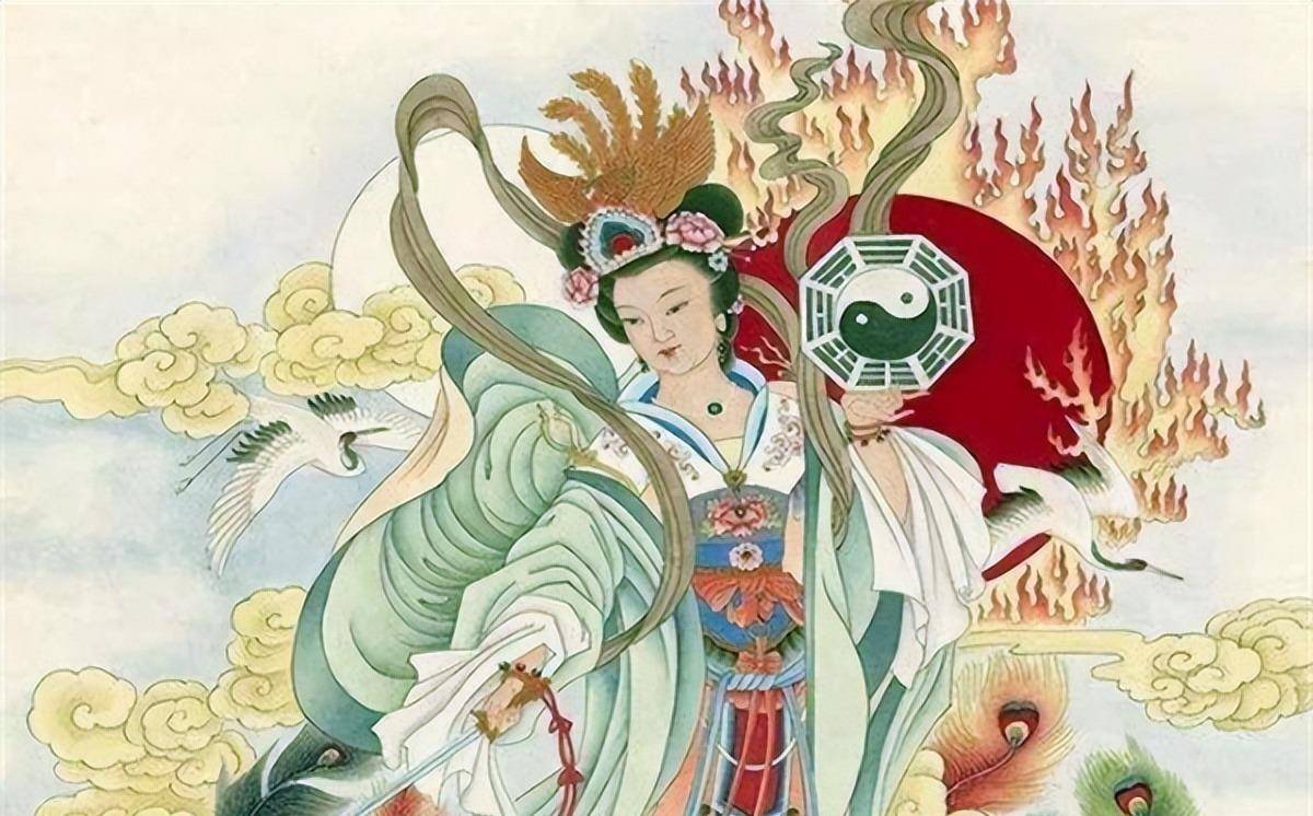 九天玄女到了后,先给黄帝配上"授真符"护身,然后命兵士们宰杀夔牛制作