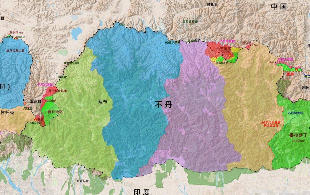 不丹地图大地图-千图网