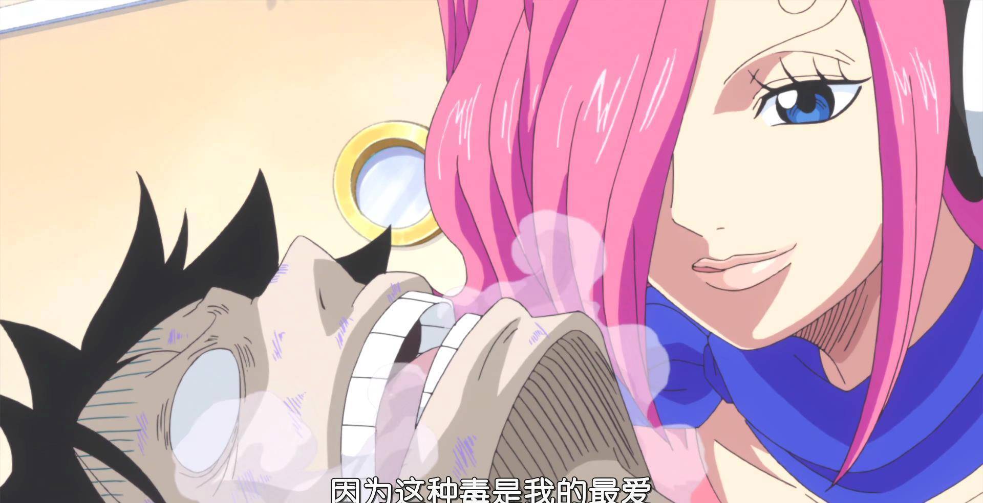 海贼王:让人羡慕的四个镜头,蕾玖这样对路飞,让娜美脸红了_布鲁克