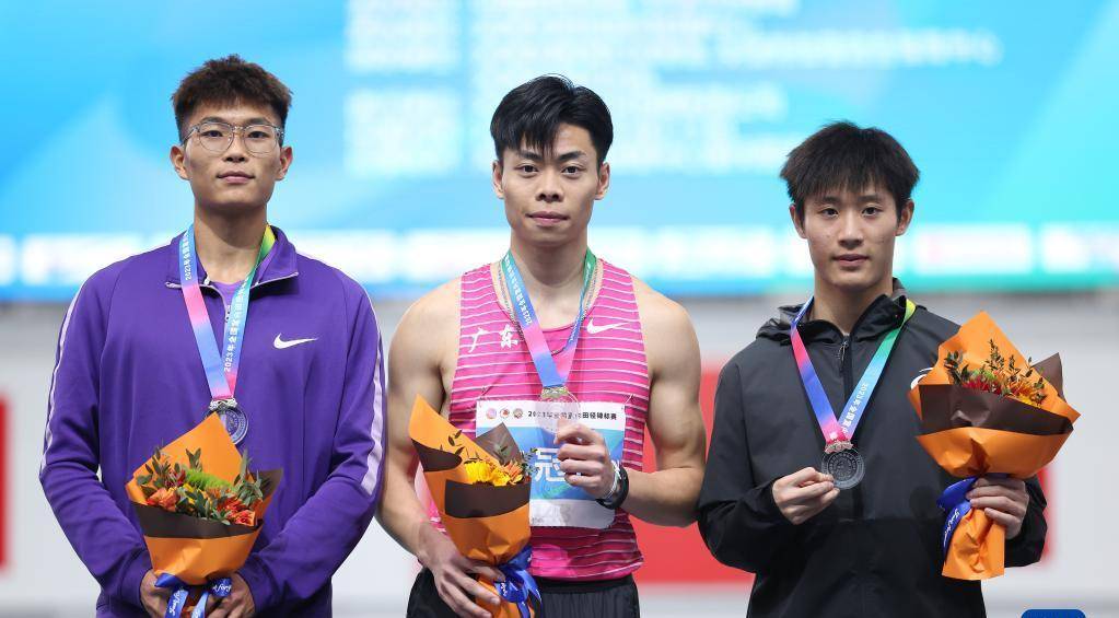 全国室内锦标赛男子60米决赛:广东队选手陈冠锋夺得