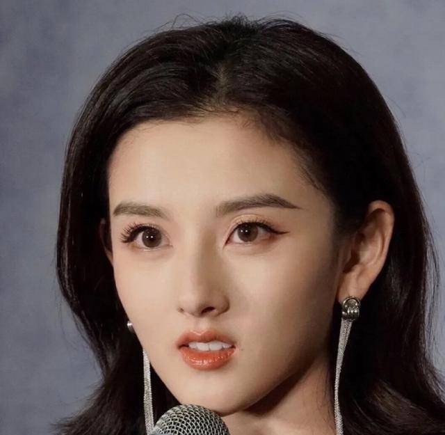 高眉骨,高鼻梁,五官集中,很精致,但是会显得咄咄逼人,如果是真人在你