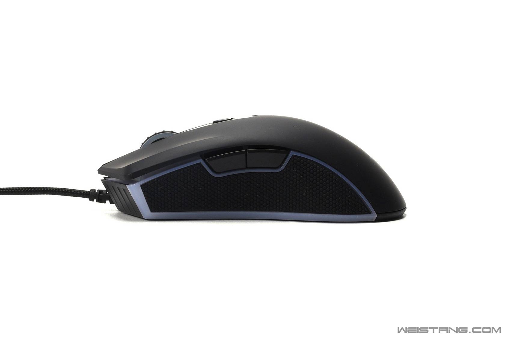 雷柏v28s幻彩rgb电竞游戏鼠标评测_按键_整体_设计