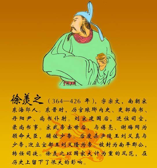 徐羡之,谢晦,傅亮拥立刘义隆登基却遭猜忌而亡_刘宋_荆州刺史_皇权