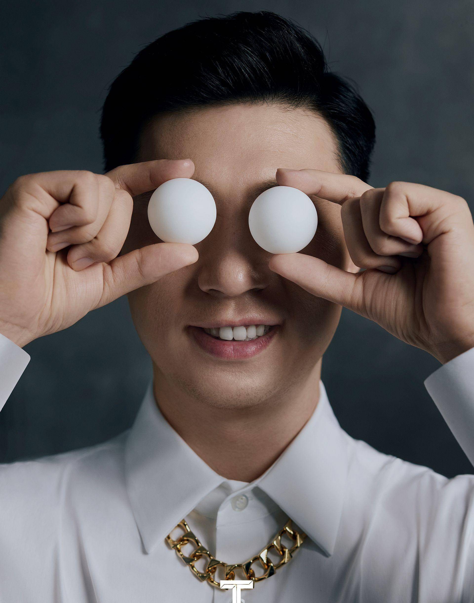 马龙的大背头好帅!