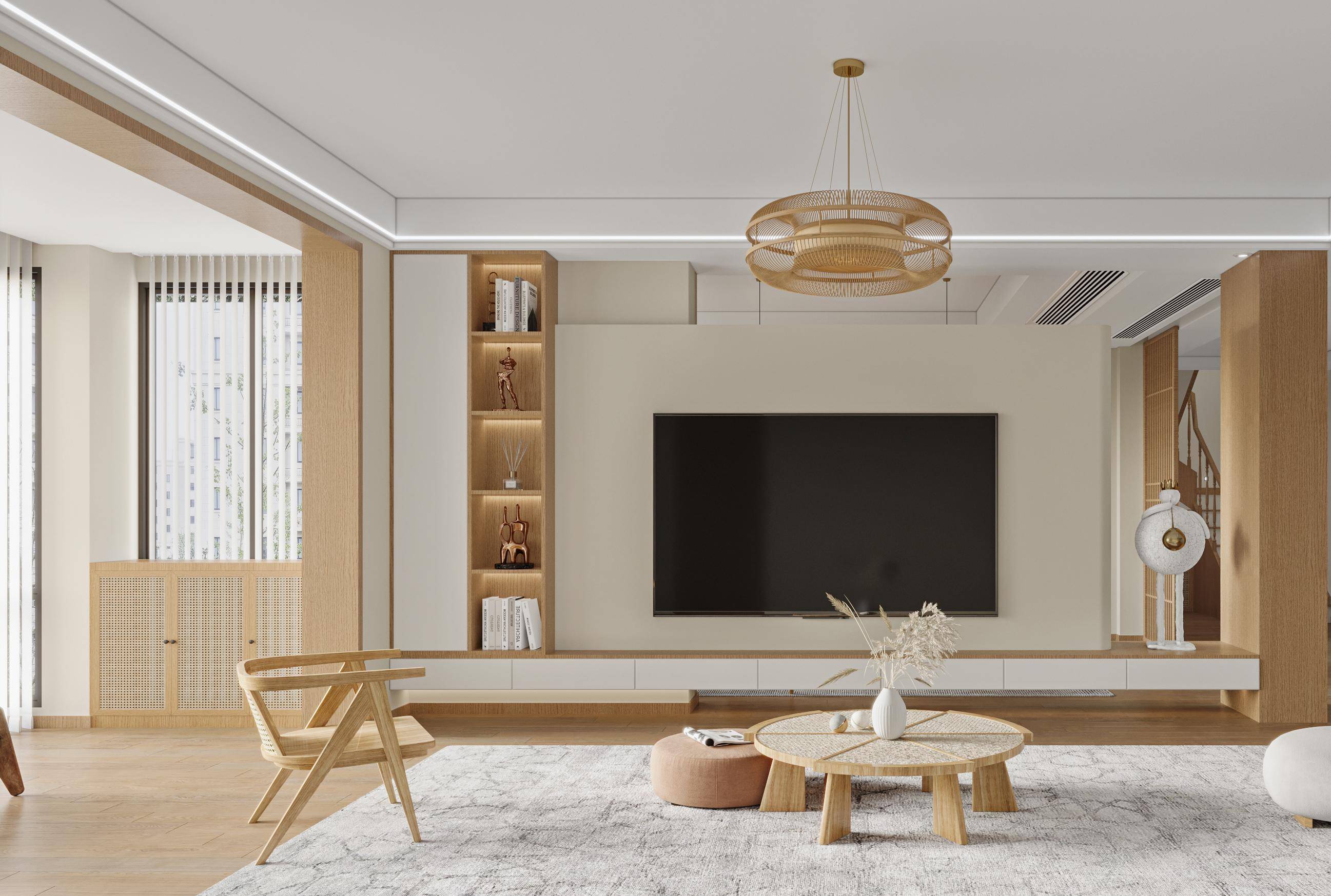 世纪阳光花园 - 220㎡日系原木风,超有家的感觉_空间_木质_设计