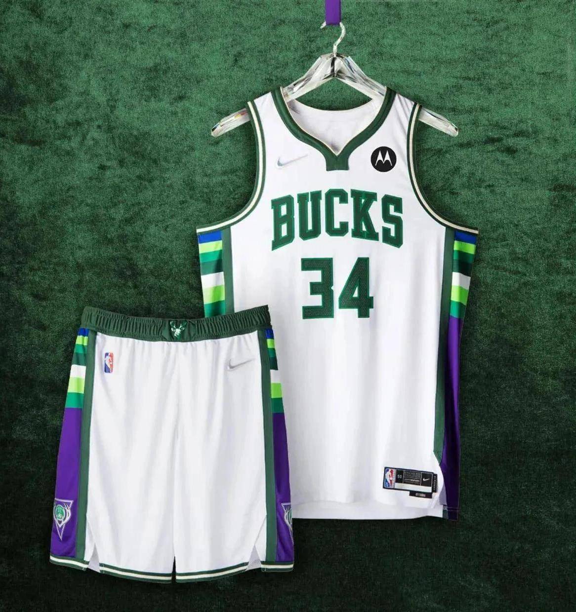 森林,河流与奶油-密尔沃基雄鹿队城市版球衣鉴赏_赛季_球裤_来自