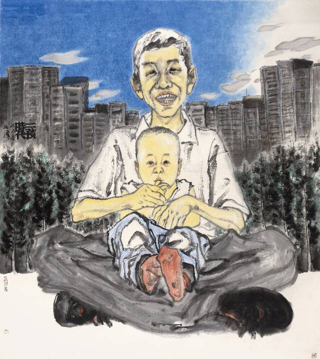 中国近现代美术通史——艺术名家杨宏伟_河南_人物画_北京