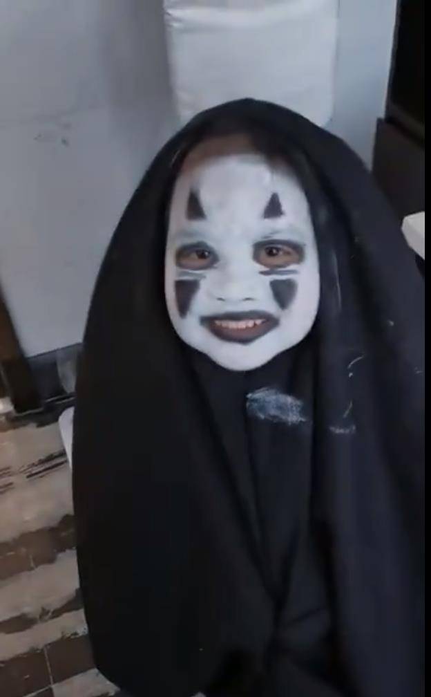 无脸男造型,章子怡黄渤景甜万圣节造型,最服周杰伦