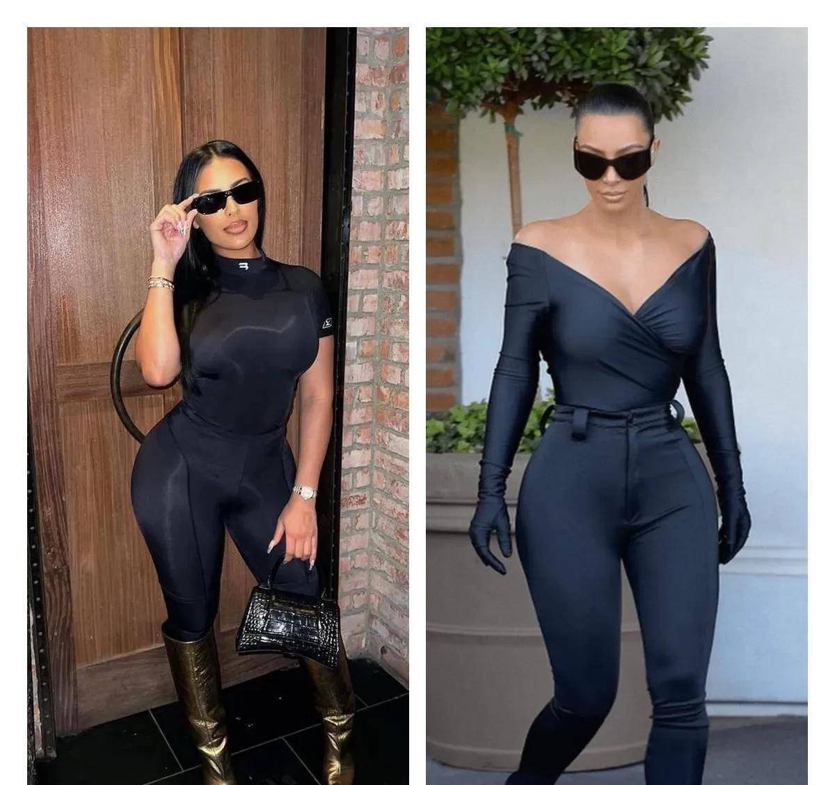 金·卡戴珊的巨臀蜂腰符合欧美审美标准,为何与东方审美大相径庭_身材