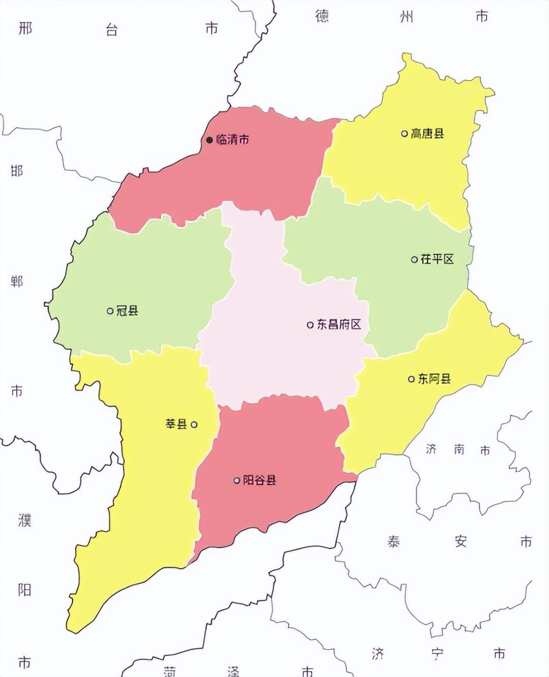 聊城市的区划调整,山东省的第10大城市,为何有8个区县?