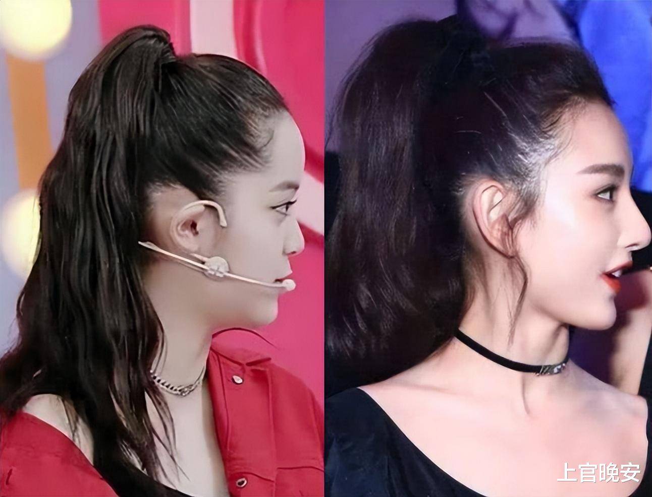 正脸美如画,侧脸却很"拉胯",这些明星的侧脸也太真实了_蓝盈莹_五官