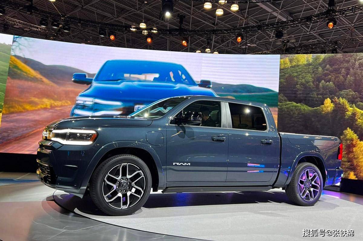 全尺寸皮卡进入电动时代:道奇ram 1500 rev实车亮相,续航805公里_搜狐