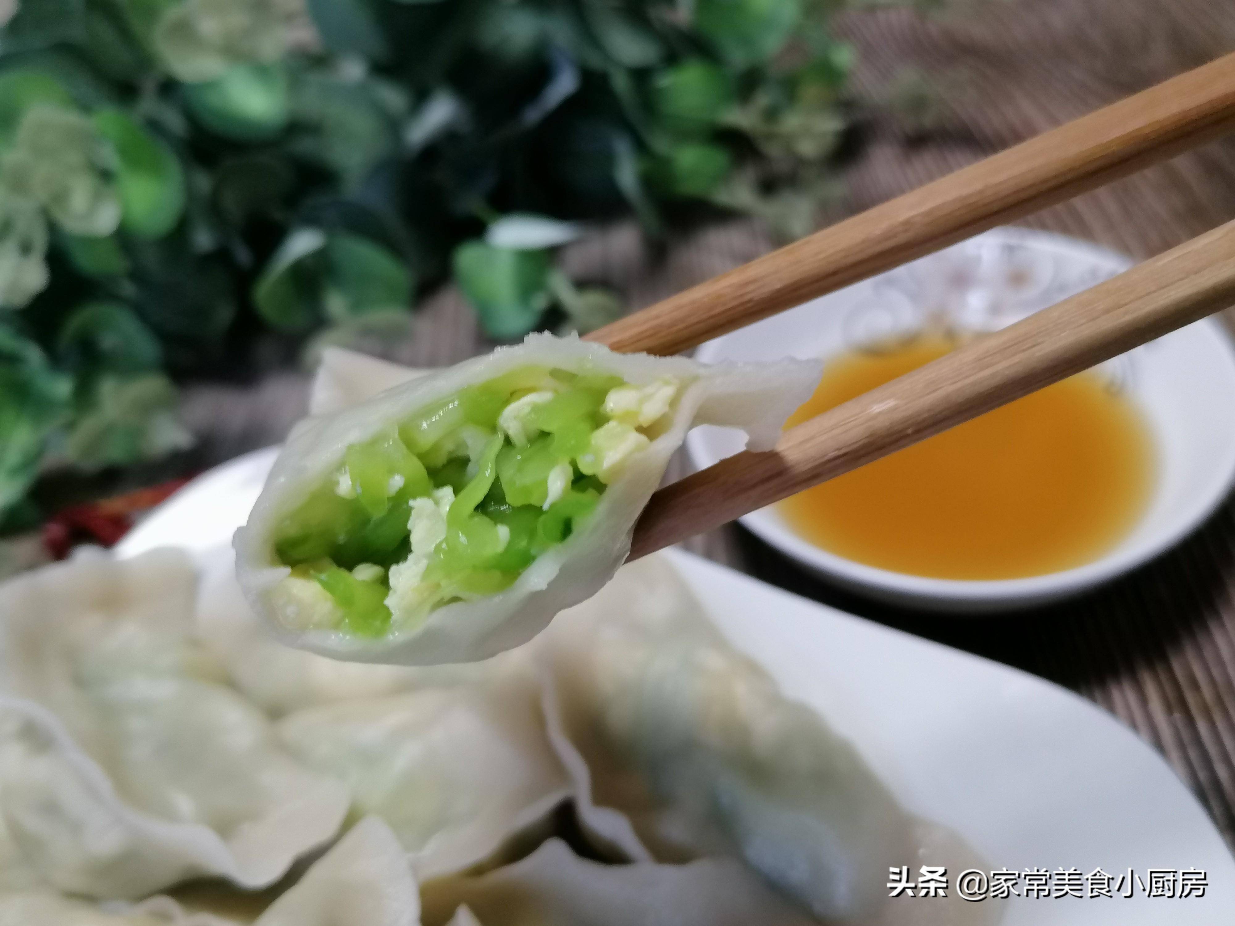 黄瓜鸡蛋素馅水饺,不试试你永远不知道多好吃,超乎你想象的美味_饺子