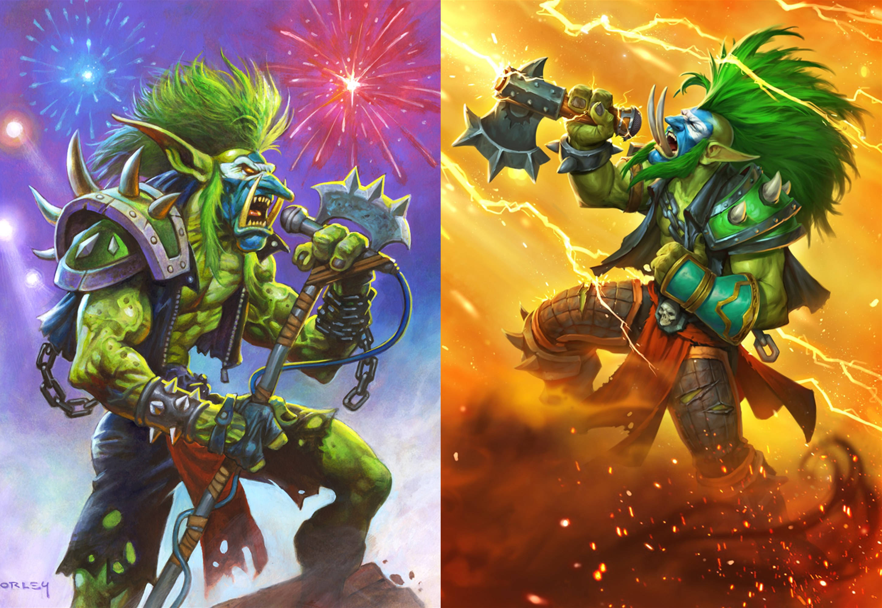 炉石传说:传奇音乐节异画卡鉴赏,从原画里感受不同的