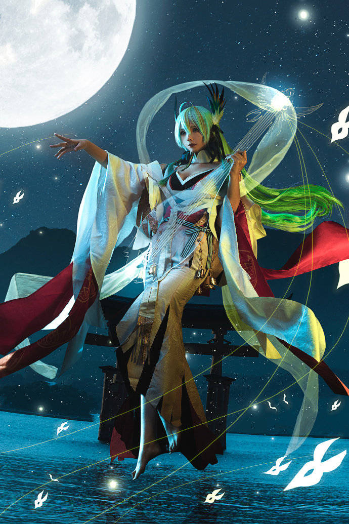 cos:阴阳师紧那罗cosplay正片12p-hazelnut_榛子_伊喵_白嫖_部落