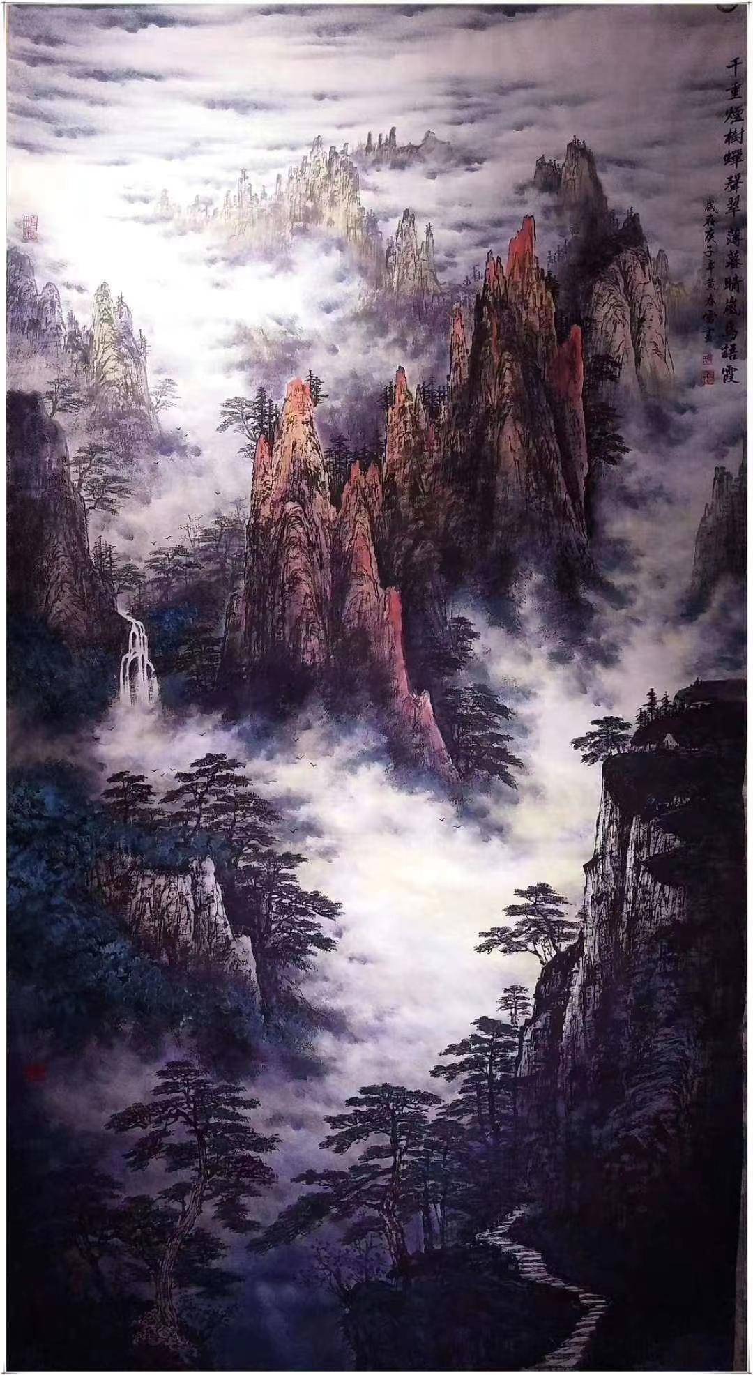 实力派山水画家黄春雷_中国_新疆_天山