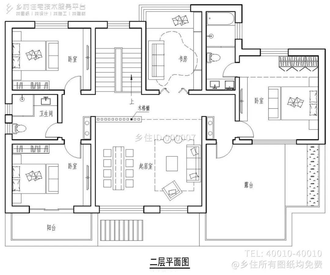 200平米二层别墅平面图图片