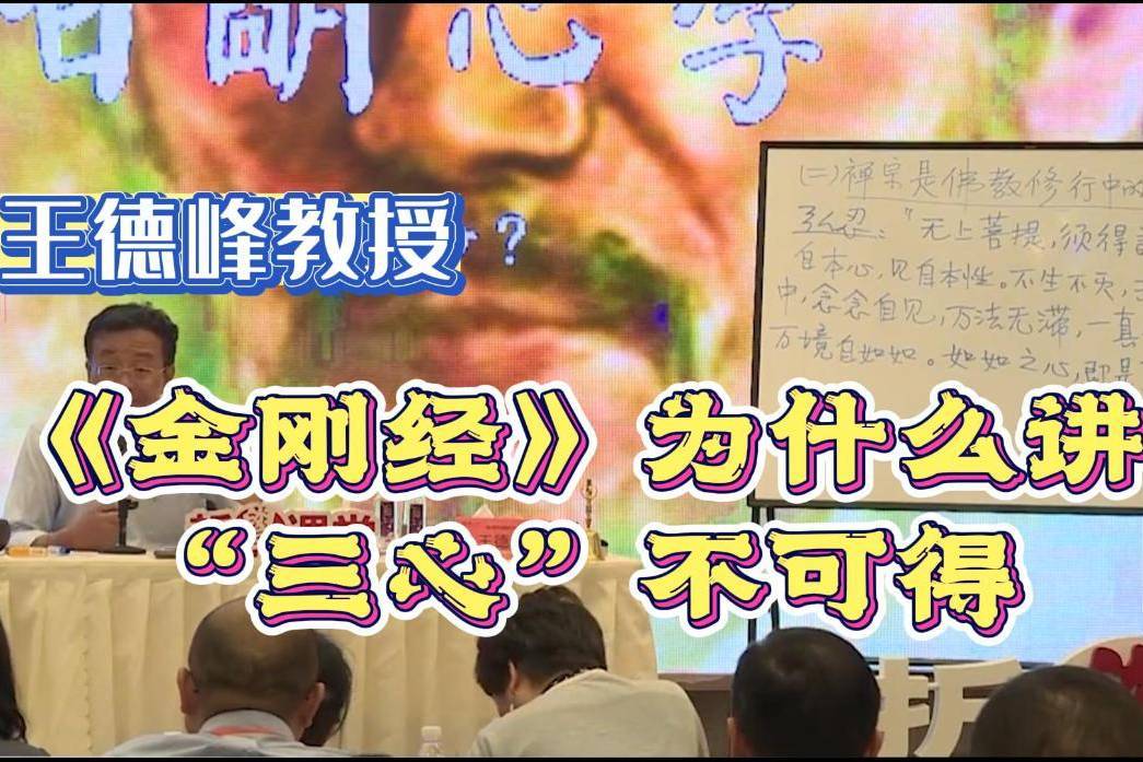 王德峰:《金刚经》为什么讲"三心"不可得