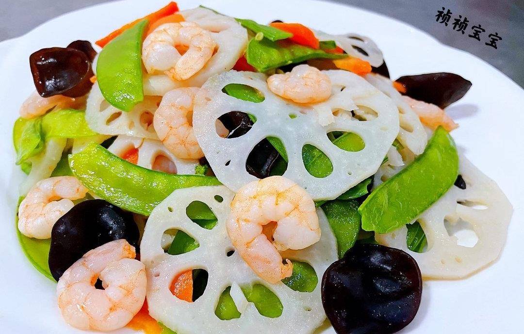 升级版荷塘小炒,太有食欲了_荷兰豆_胡萝卜_因为