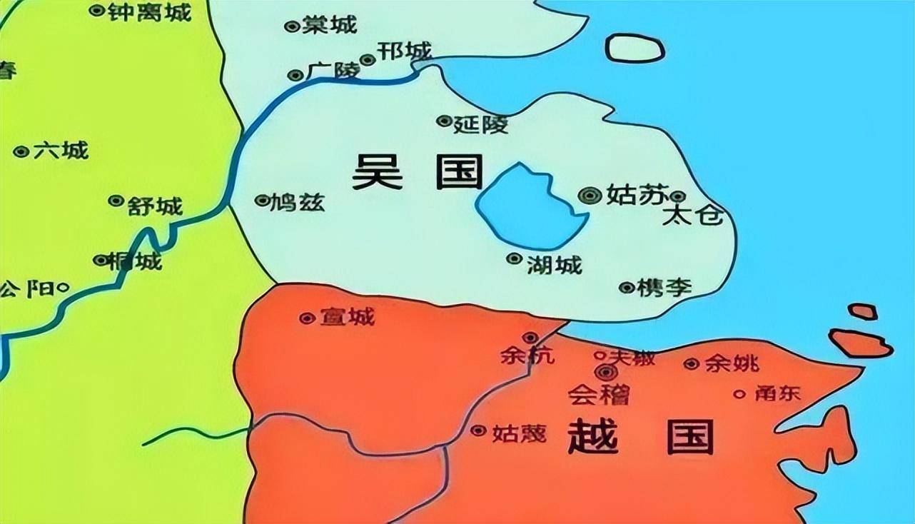 春秋地图吴国图片