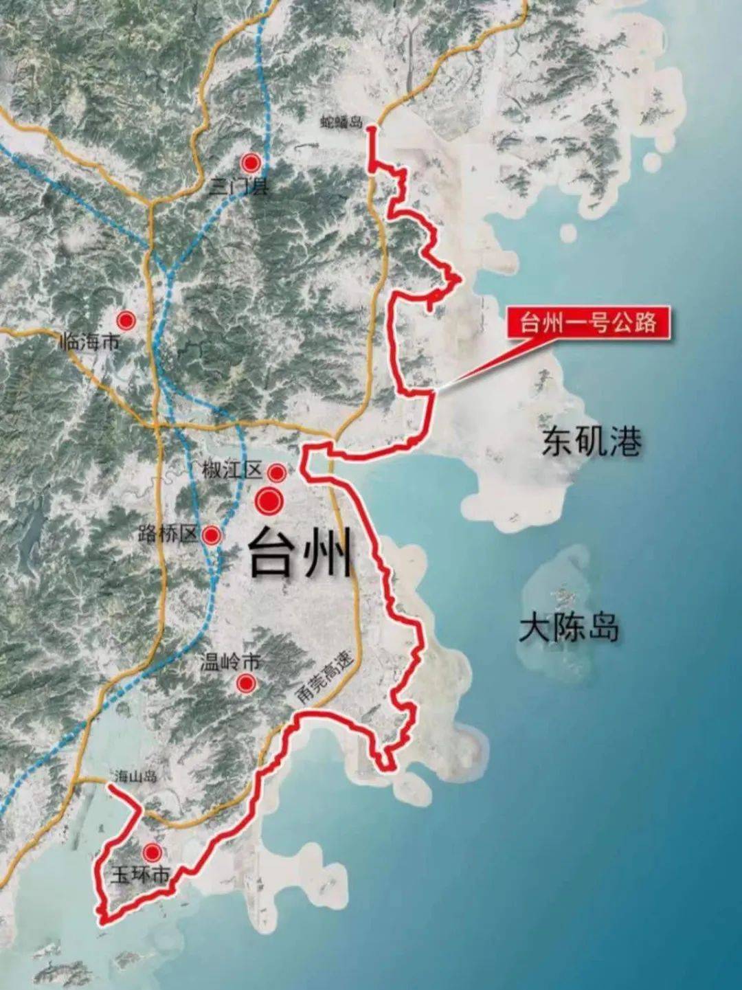 浙江玉环地图位置图片
