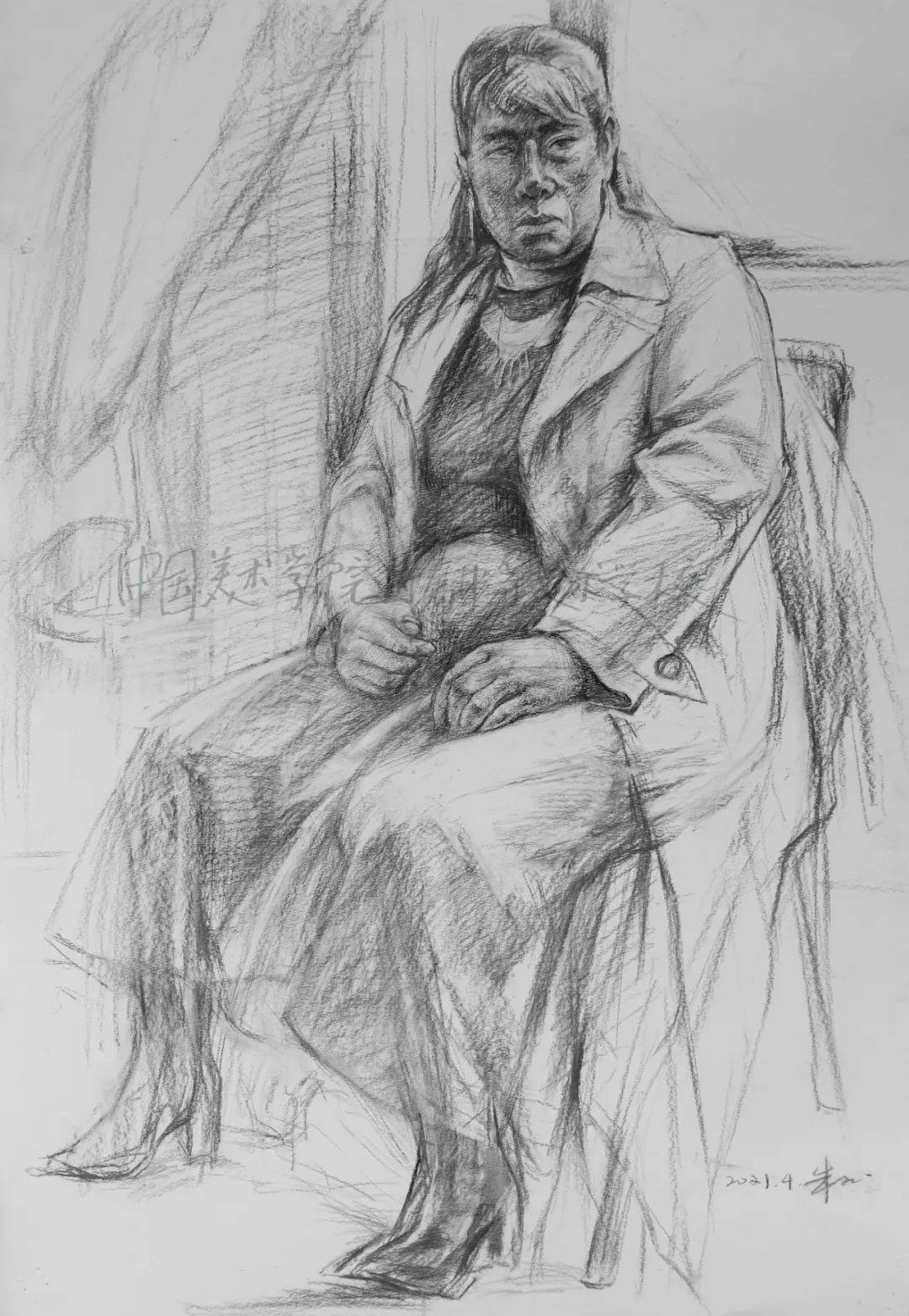 清美启迪 | 线性人物素描 | 中国美术学院附中2022届毕业生优秀作品