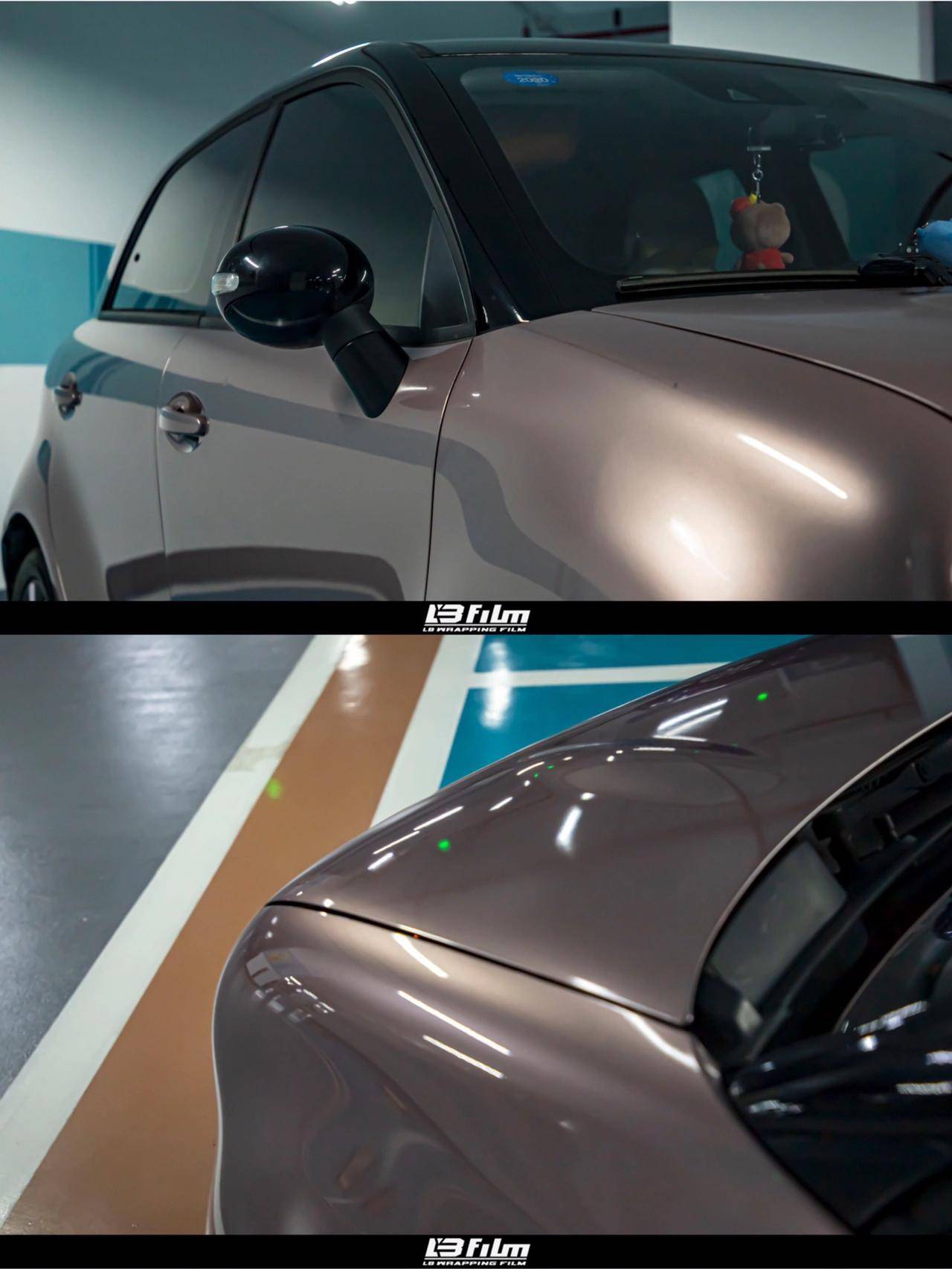 欧拉黑猫lbfilm改色膜冰莓粉,精致高贵的既视感_搜狐汽车_搜狐网