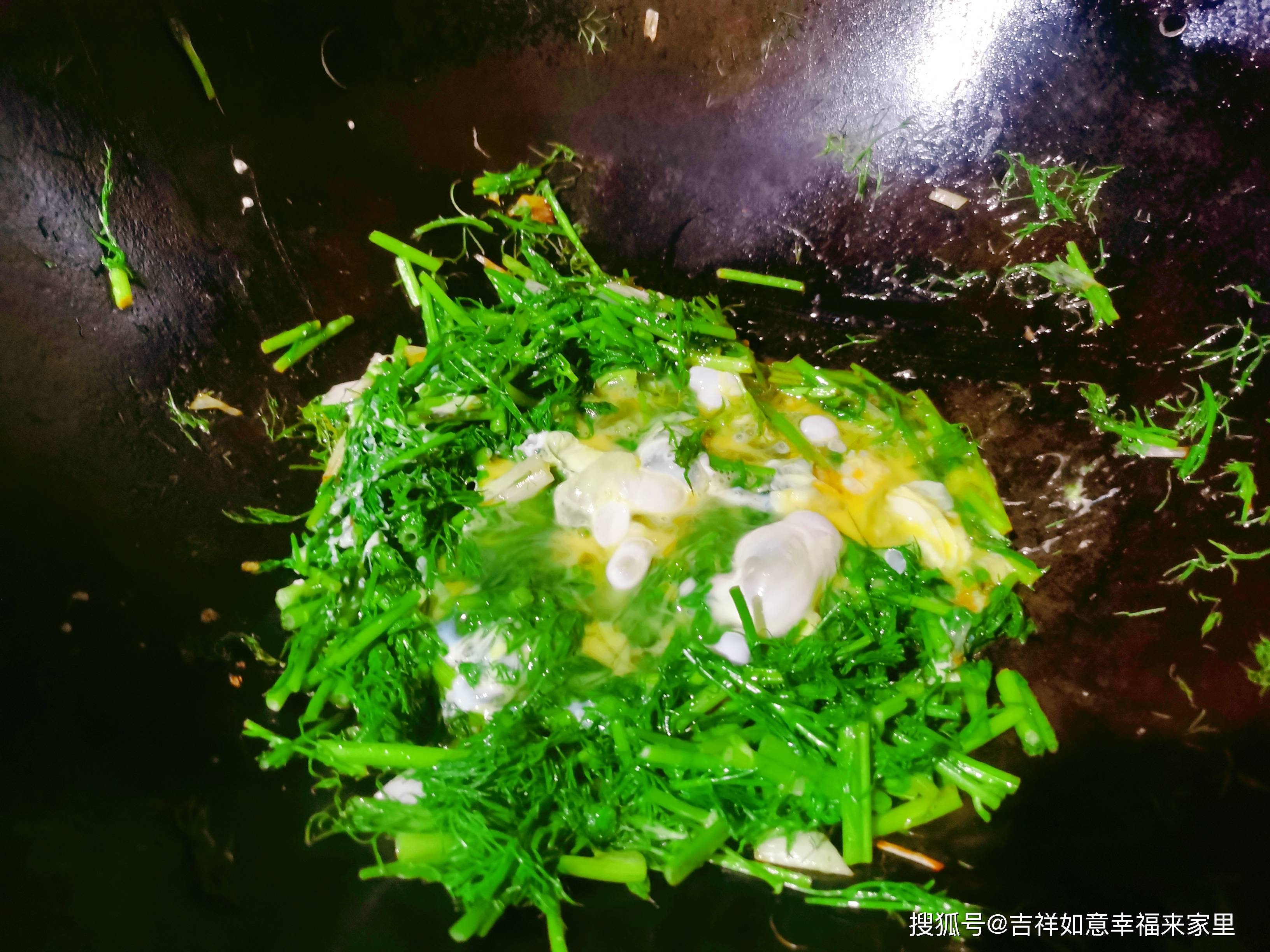 茴香炒鸡蛋 来自搜狐网