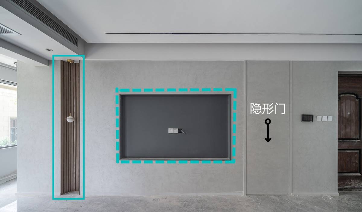 一面墙2个门洞,分享装修经验:嵌入中空柜,不占1寸,多10㎡收纳_装饰