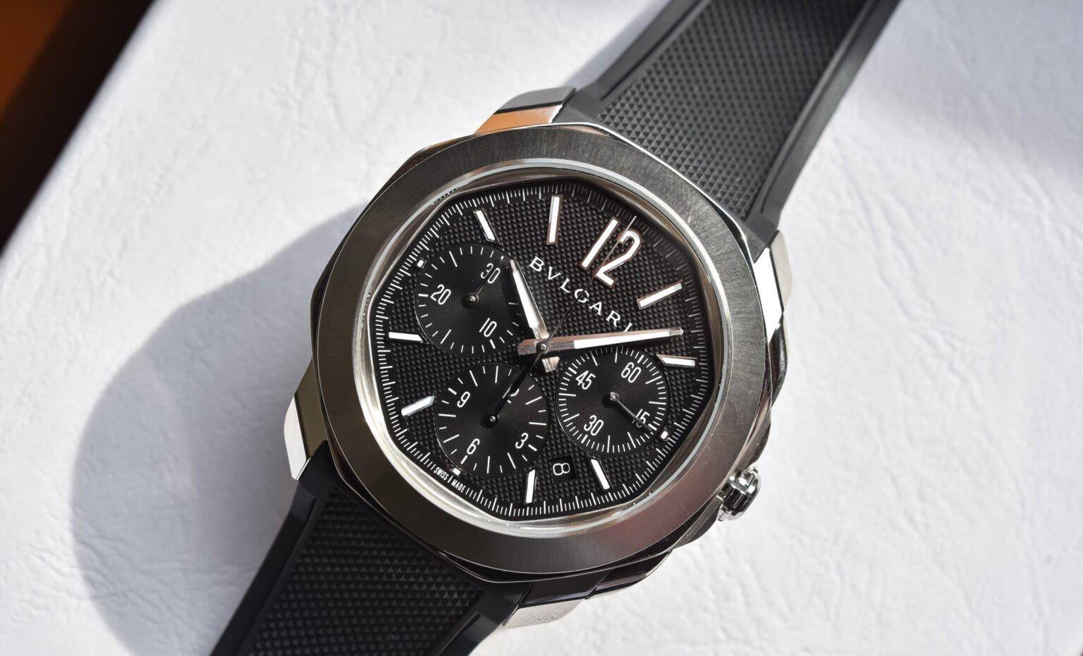 全新宝格丽 octo roma 计时码表_设计的_手表_表盘