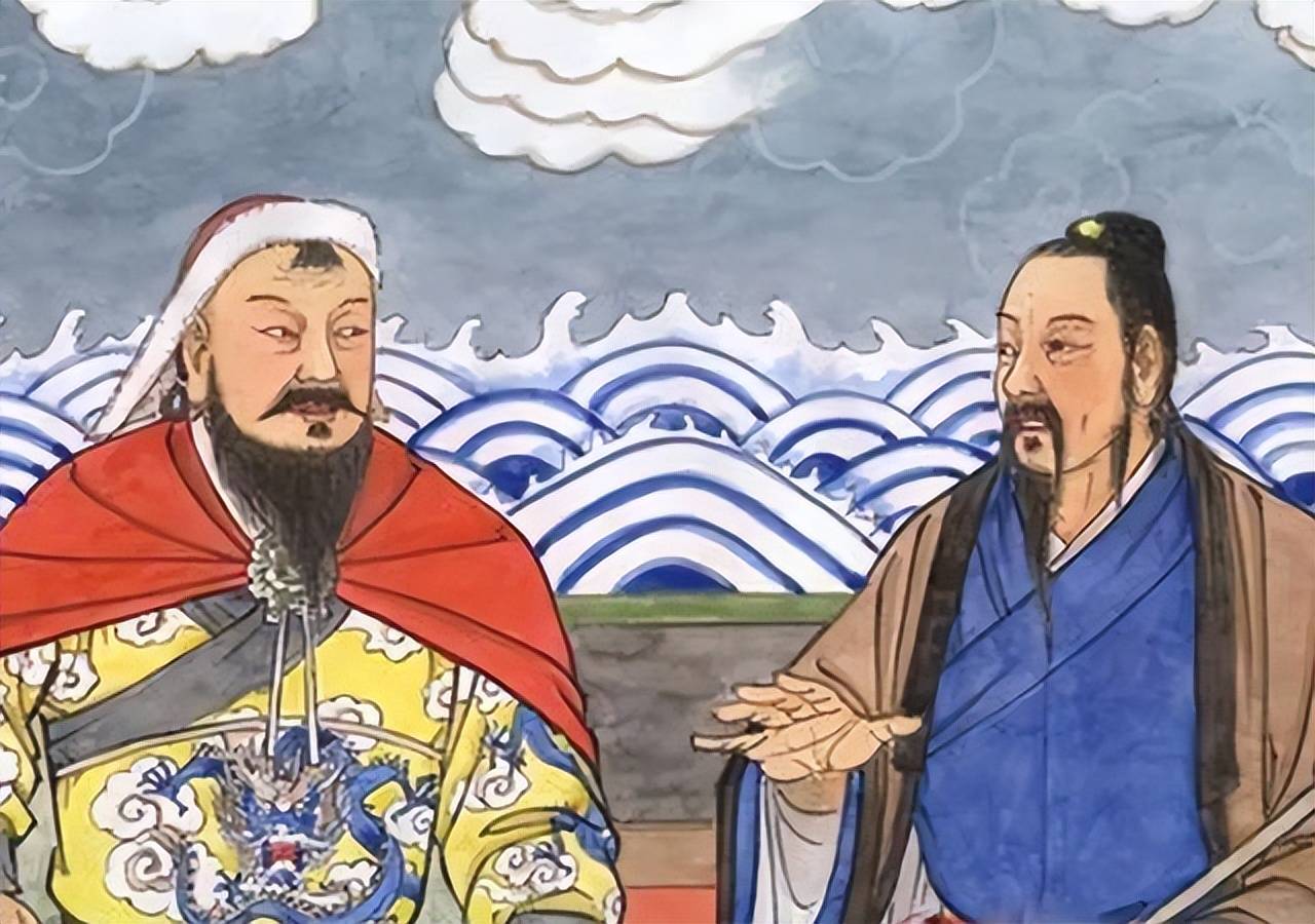 丘处机劝成吉思汗先从自身入手,强调人只有清心寡欲,积善修福,方能