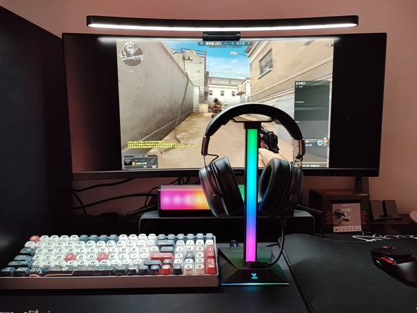 声光皆出色-雷柏VH800双模无线游戏耳机、VH10RGB支架套装评测