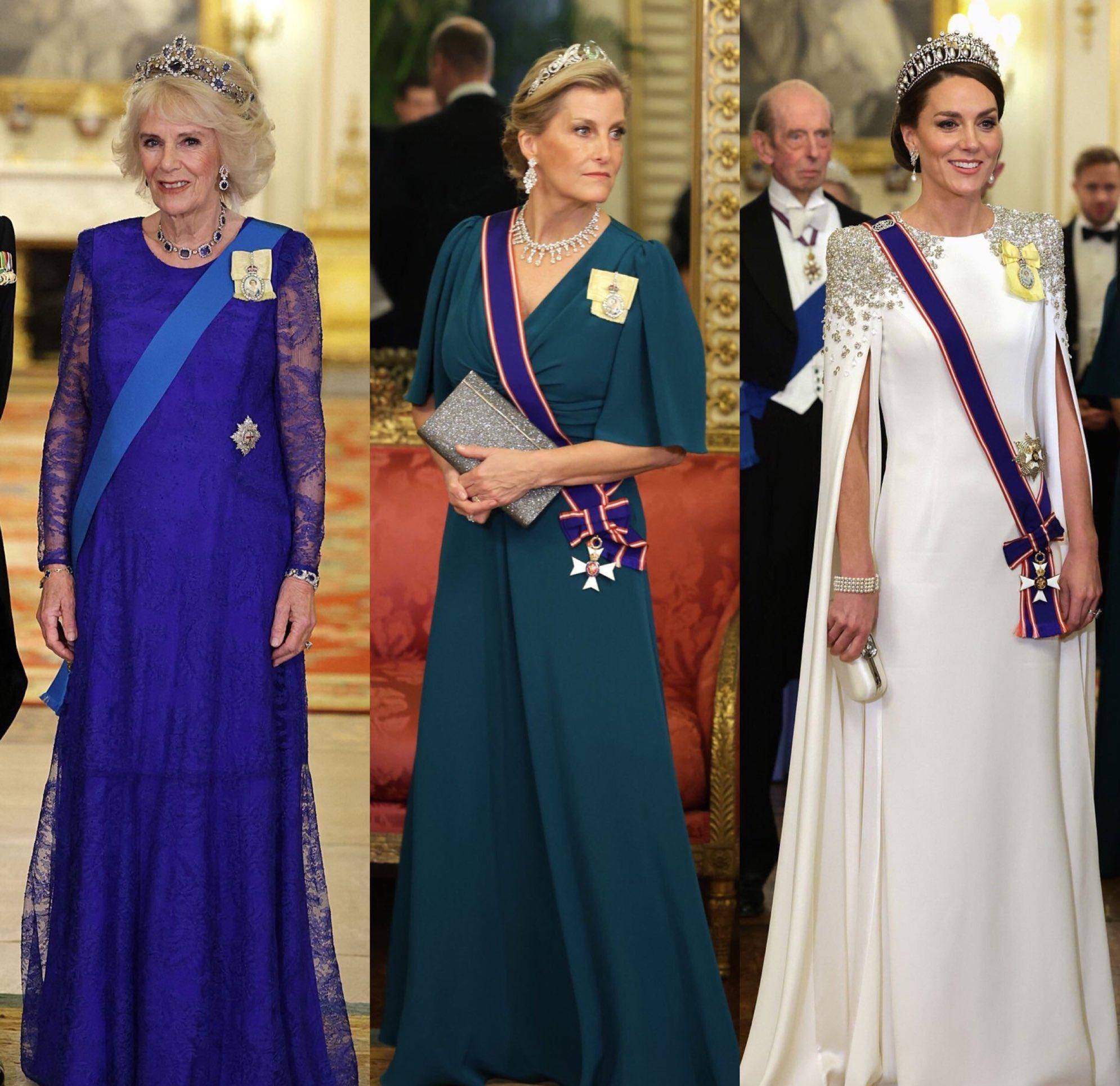 英国王室成员戴皇冠现身!凯特儒雅质朴,卡米拉贵气十足